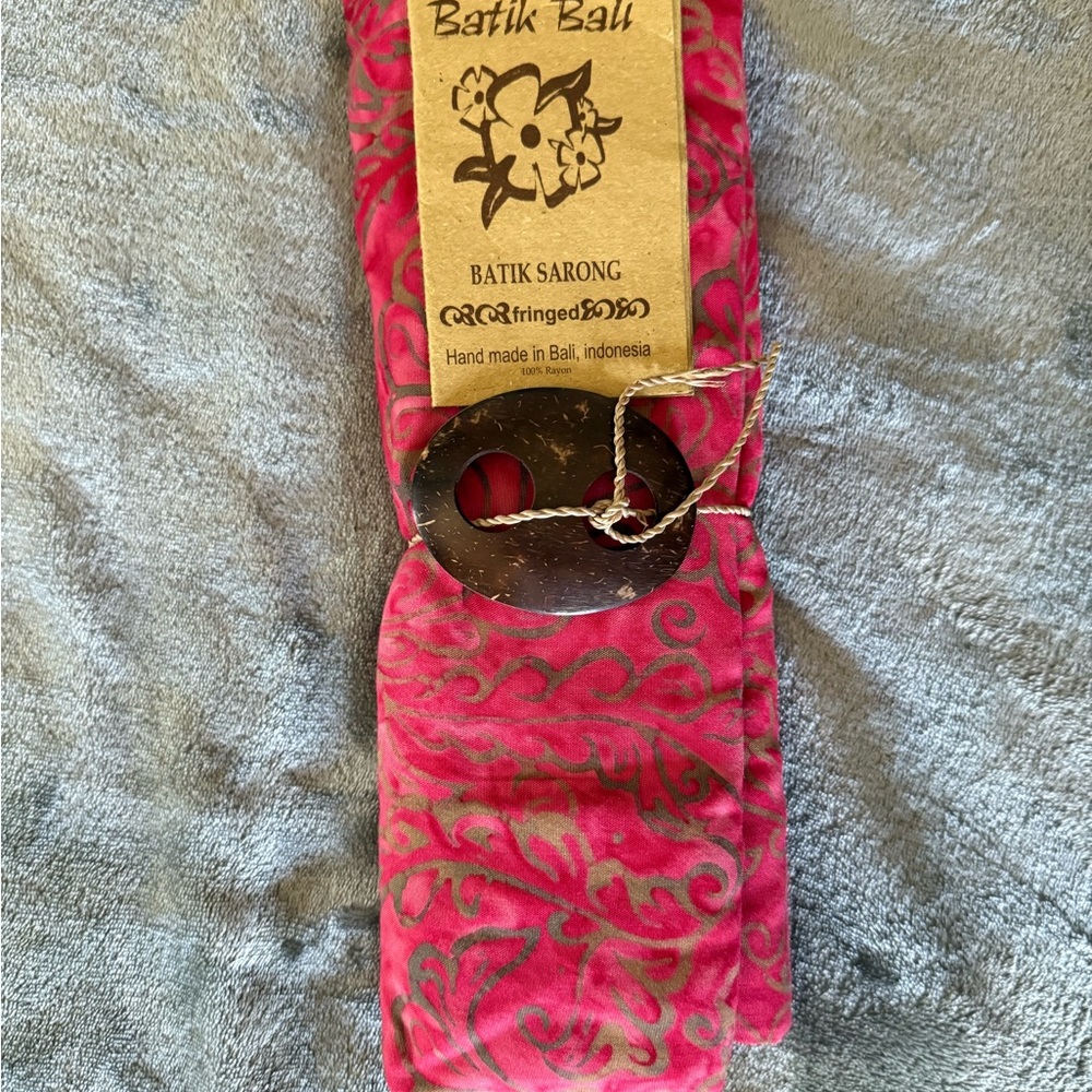 Pink Sarong Coverup